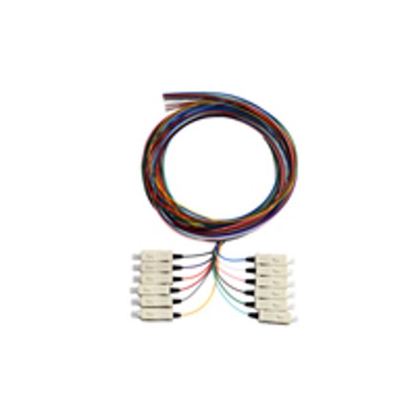 Alogic STPT-OS2-02-12 ST Pigtail OS2 SX 2 Meter -12 Colour (Series Alpha Series)