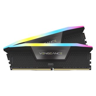 CORSAIR CMH128GX5M2B6400C42 VENGEANCE RGB DDR5 128GB (2 x 64GB) DDR5 6400MHz CL42 XMP Memory BLACK