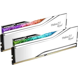 G.Skill F5-8000J3848F24GX2-TR5S Trident Z5 Royal RGB Silver 48GB (2 x 24GB) 8000MHz DDR5 XMP 3.0 Memory