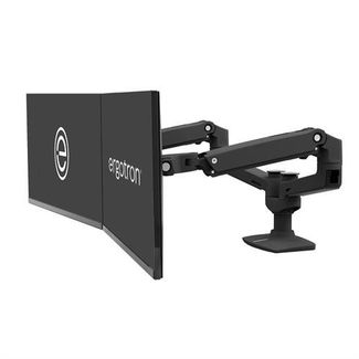 Ergotron 45-245-224 LX Dual Side-by-Side Arm Matte Black