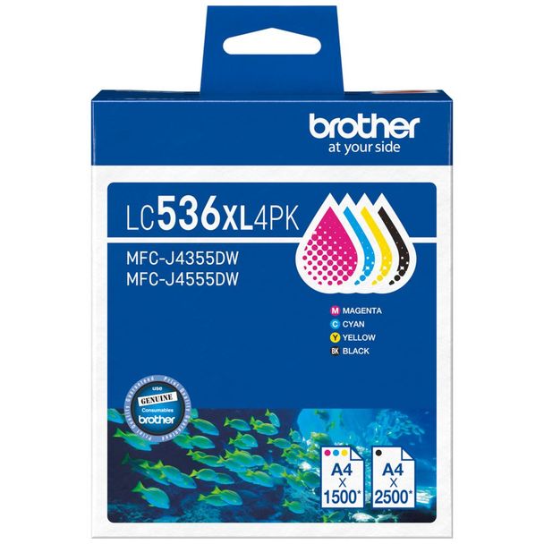 Brother LC-536XL-4PK Ink Cartridge Value Pack