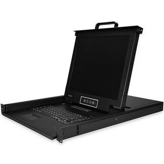 StarTech RKCONS1716K 1U 16 Port KVM Console for Server Racks - VGA KVM - 17in