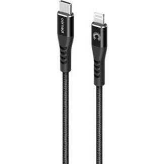 Comsol CL2KVBK 2m USB-C to Lightning Cable Reinforced with Aramid Fibre Black
