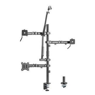Brateck MDS10-1 Single-Monitor All-in-One Studio Setup Desktop Mount Fix 17'-32' Up to 9kg
