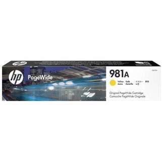 HP J3M70A 981A YELLOW PAGEWIDE CARTRIDGE APPROX 6K PAGES - FOR 586, 556 SERIES