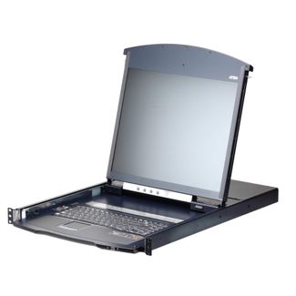 Aten KL1108VN-AXA-AU 19' Dual Rail 8 Port LCD KVM Over IP