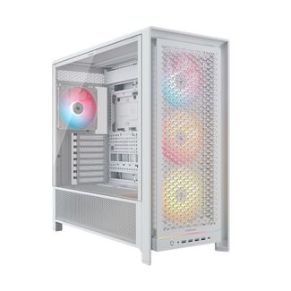 Corsair CC-9011310-WW FRAME 5000D RS Modular High Airflow ARGB Tempered Glass Mid Tower ATX Case White