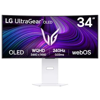 LG UltraGear OLED 34GX90SA-W 34" UWQHD 240Hz Ultrawide Curved Gaming Monitor