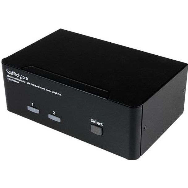 StarTech SV231DPDDUA 2 Port Dual DisplayPort USB KVM Switch