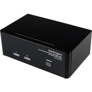 StarTech SV231DDVDUA 2 Port DVI VGA Dual Monitor KVM Switch
