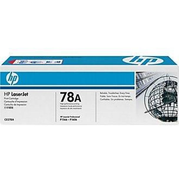 HP 78A Black Original LaserJet Toner Cartridge (CE278A)