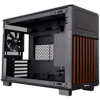 Thermaltake CA-11L-00S1NN-WS TR200 WS mATX Case Black Wood Edition
