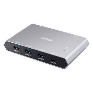 Aten US3342-AT USB-C Gen 2 Sharing Switch with Power Pass Through