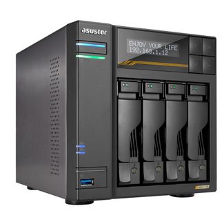 Asustor Lockerstor 4 AS6804T 4-Bay Diskless NAS Ryzen V3C14 Quad-Core CPU 16GB RAM