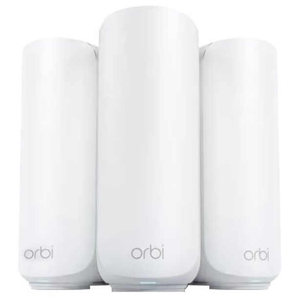 Netgear RBE373-100APS Orbi 370 Series Dual-Band WiFi 7 Mesh 3-Pack