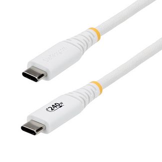 StarTech S2CEPR2MW-USB-CABLE 2m USB-C Charging Cable 240W PD USB-IF White