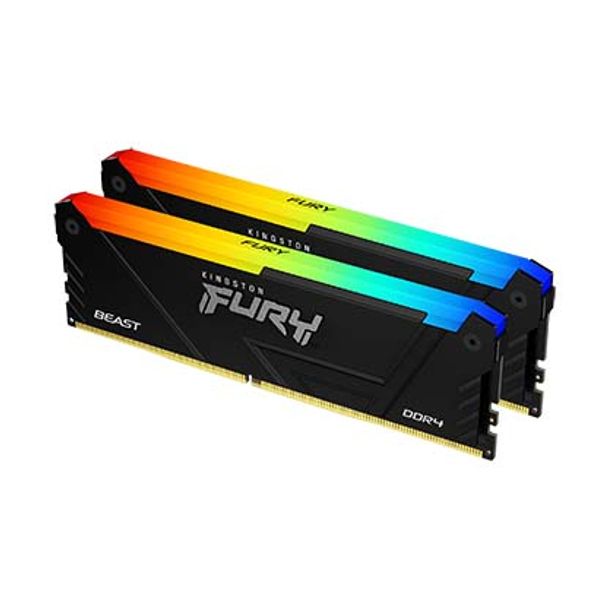 Kingston KF436C18BB2AK2/32 FURY Beast RGB 32GB (2x16GB) DDR4 3600MT/s CL18 DIMM Desktop Memory Kit