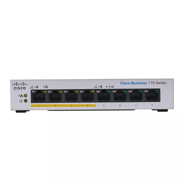 Cisco CBS110-8PP-D-AU Unmanaged 6 Port Ge Partial PoE Desktop EXT PS