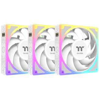 Thermaltake CL-F213-PL14SW-A TOUGHFAN EX 140 ARGB PWM High Static Radiator Fan White (3-Pack)
