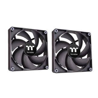 Thermaltake CL-F148-PL14BL-A CT140 140mm Performance PWM Fan Black Edition 2-Pack