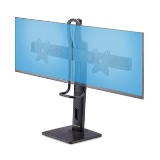 StarTech 2MC1S-MONITOR-STAND Crossbar Dual Monitor Mount Desk Stand 17"-27"