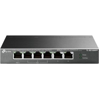 TP-Link TL-SG1006PP 6 Port Gigabit Desktop Switch with 3 Port PoE+ and 1 port PoE++