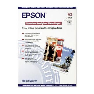 Epson C13S041334 A3 Premium Semi Gloss Photo Paper 250gsm Pack of 20