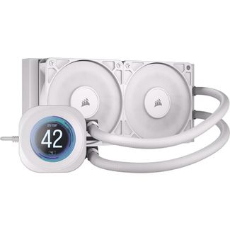 Corsair CW-9061032-WW NAUTILUS 240 RS LCD AIO Liquid CPU Cooler White