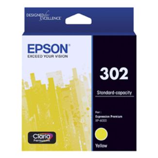Epson C13T01W492 302 Standard Capacity Claria Premium Yellow Ink Cartridge