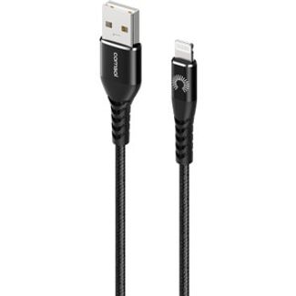 Comsol AL3KVBK 3m USB-A to Lightning Cable Reinforced with Aramid Fibre Black