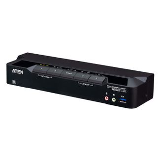 Aten CS1924A-AT-U Desktop 4-Port USB 3.0 8K DisplayPort KVMP Switch (Cables included)
