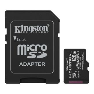 Kingston SDCIT2/128GB 128GB microSDXC Industrial C10 A1 pSLC Card + SD Adapter