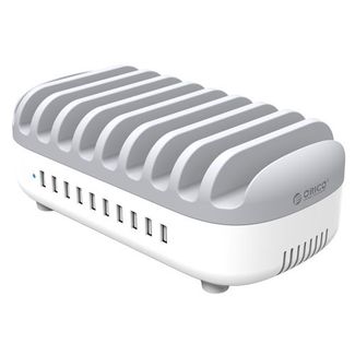 Orico DUK-10P-WH 120W 10 Ports USB Smart Charging Station with Phone & tablet Stand