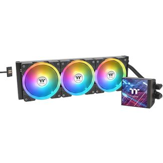 Thermaltake CL-W451-PL14SW-A MAGFloe 420 Ultra ARGB with 3.95" LCD Display AIO Liquid CPU Cooler