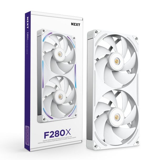NZXT RF-U28PN-W1 F280X 280mm Single-Frame RGB White Fan