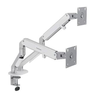 Humanmotion T6-2G Dual Screen Monitor Arm for up to 17"-32" Matte Silver