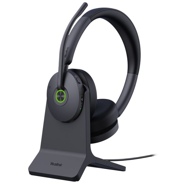 Yealink WH68-H-CH WH68 DECT Hybrid MS Wireless Headset with Charging Stand