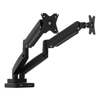 J5Create JTSA302 Ergonomic Dual Monitor Mount with Built-In Dock Up to 32"