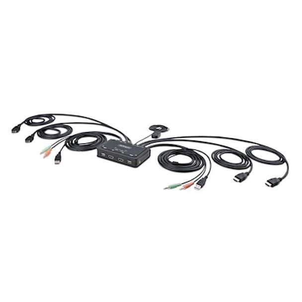 StarTech C2-DH46-UA2-CBL-KVM 2-Port Dual-Monitor HDMI Cable KVM Switch