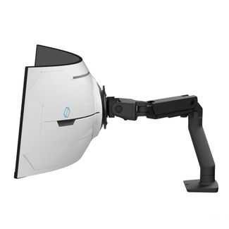 Ergotron 45-693-224 HX Desk Single Monitor Arm with VHD Pivot for 57" Black