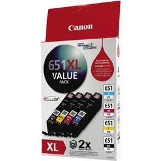 Canon CLI651XLVP CLI651XL Ink Value Pack - CLI651XL B,C,M,Y x 1
