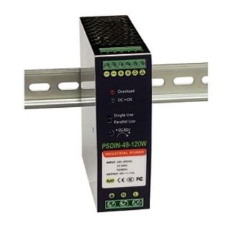 Tycon Power PSDIN-48-240W 48VDC 240W adjustable, DIN Rail Mounted Industrial 120/240VA2C Power Supply. -40 to +70C