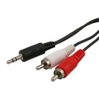 Comsol 35-2XRCA-10 10M 3.5mm Stereo Male to 2 x RCA Male Audio Cable