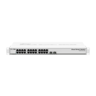MikroTik CSS326-24G-2S+RM SwOS powered 24 port Gigabit Ethernet switch 2x SFP+ 1U Rackmount