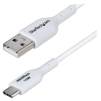 StarTech USB2AC2MNCWHE 2m USB-A to USB-C Charging Cable White