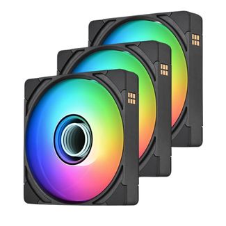 Thermaltake CL-F241-PL12SW-A CT120 EX Infinity ARGB Magnetic 120mm Black Fan 3 Fan Pack