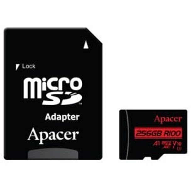 Apacer AP256GMCSX10UB-R 256GB microSDXC UHS-I U3 V30 A2 Memory Card