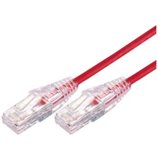 Comsol UTP-01-C6A-UT-RED 1m RJ45 Cat 6A Ultra Thin Patch Cable - Red