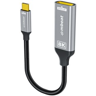 mbeat MB-XAD-8KCDP Tough Link 8K USB-C to DP Adapter Space Grey