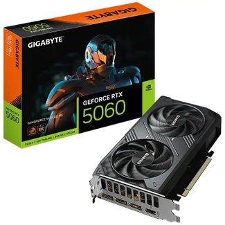 Gigabyte GV-N5060WF2MAX OC-8GD GeForce RTX 5060 WINDFORCE 2 MAX OC 8GB GDDR7 Graphics Card